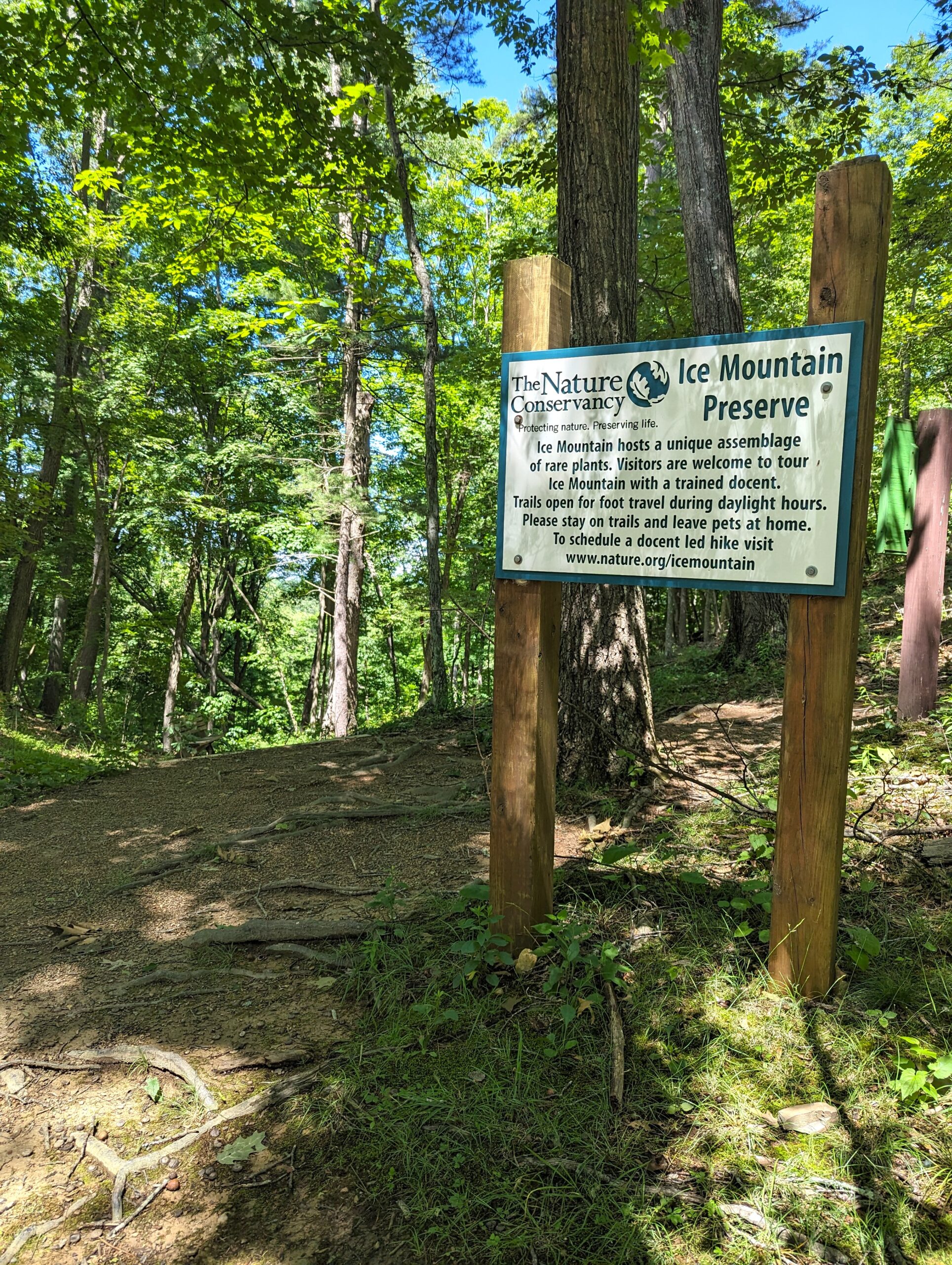 Ice Mountain Preserve Sign Hayley Richard